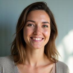 Portrait of Emily Thompson, Mental Wellness Coach and Vitalbloom Mindfulness Expert