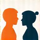 Icon depicting two people in conversation, symbolizing one-on-one coaching for wellness.